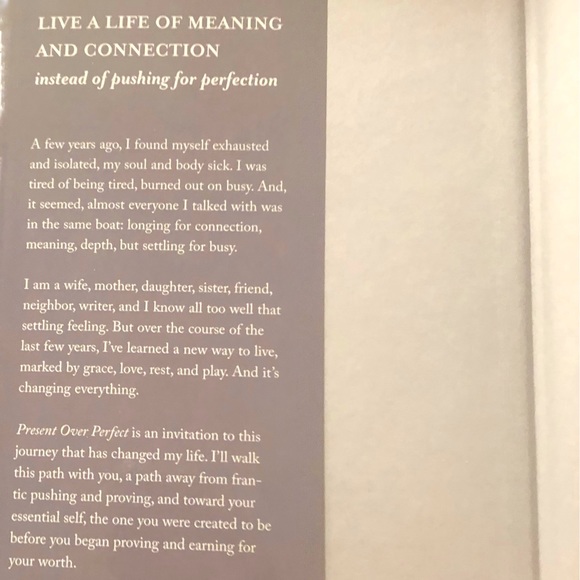 Present Over Perfect by Shauna Niequist. - Picture 3 of 5